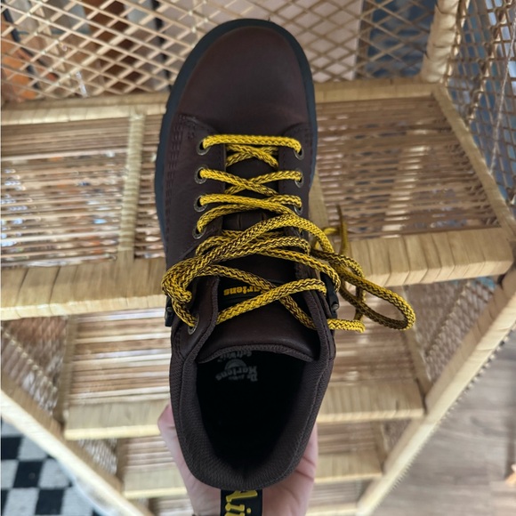 Dr Martens Woodard Grizzly Hiker Boots in Dark Brown - Picture 2 of 6